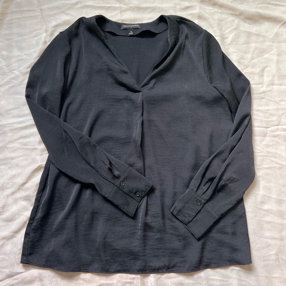 Black long sleeve blouse